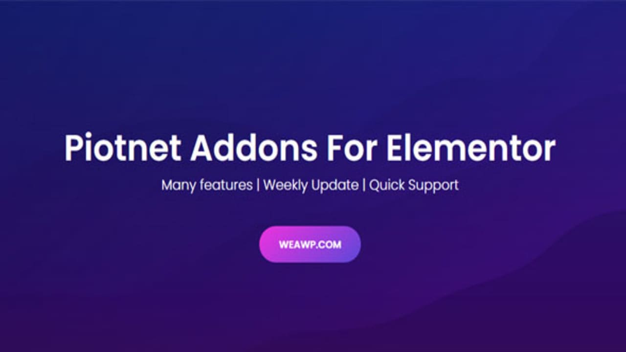 Piotnet Addons Pro