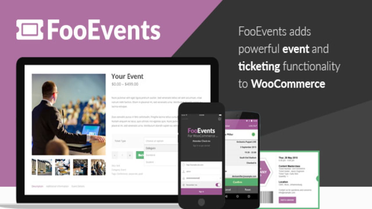 Descargar FooEvents Plugins-Wp