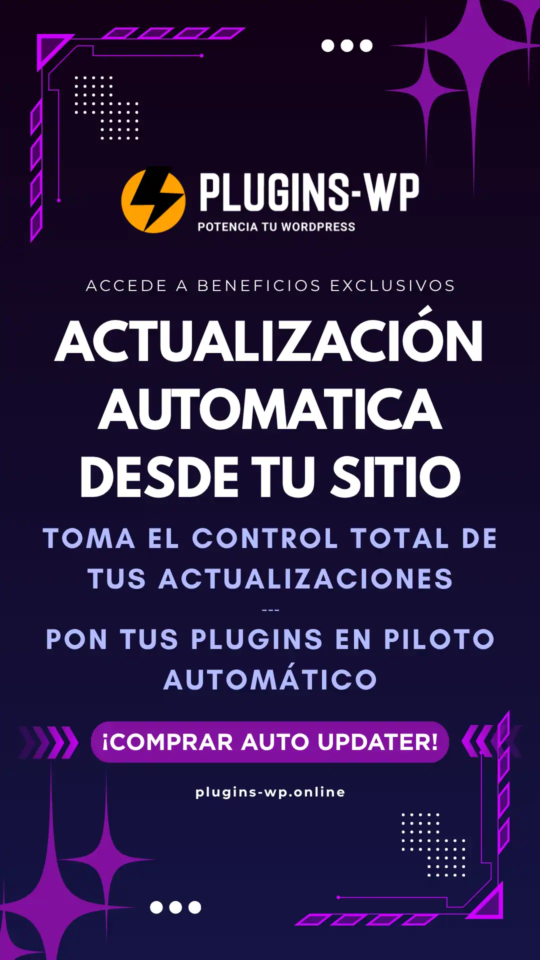 Actualizacion Automatica Premum usando el plugin AutoUpdater en Plugins WP
